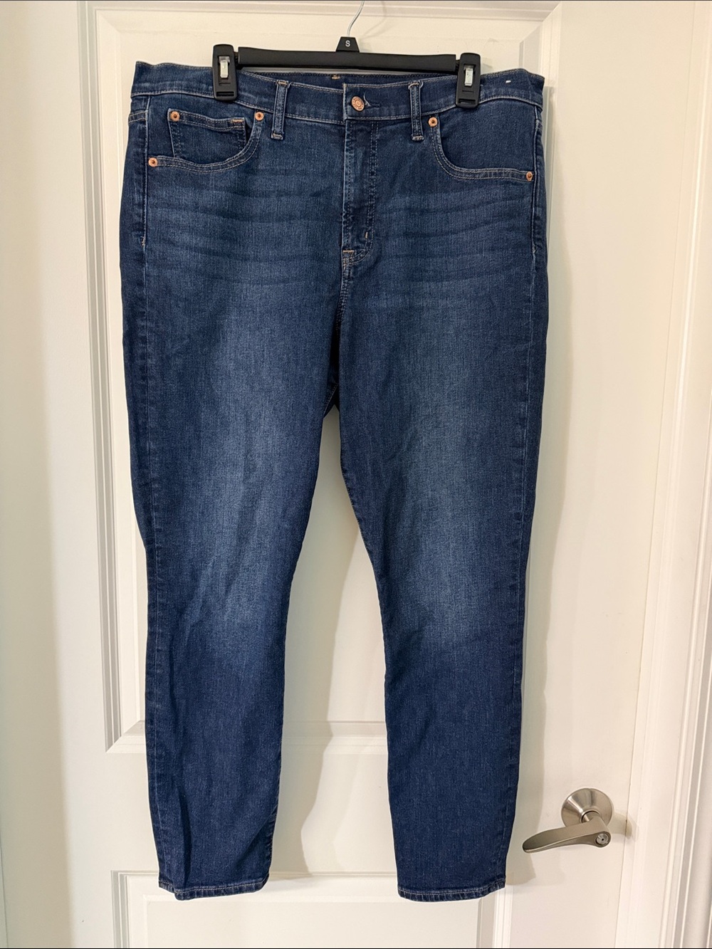 GAP Women's Straight Leg Dark Blue Denim Jeans